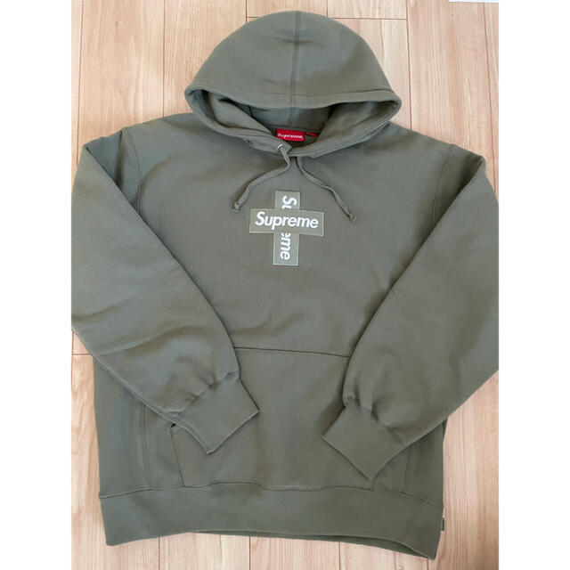 Supreme  CrossBoxLogoHoodedSweatshirt