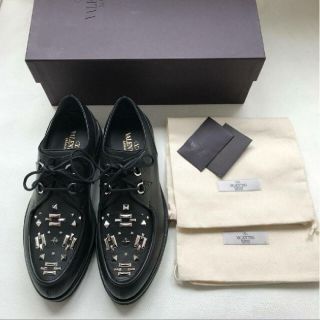 ヴァレンティノ(VALENTINO)の[定価12万円] VALENTINO スタッズダービーシューズ　革靴(ブーツ)