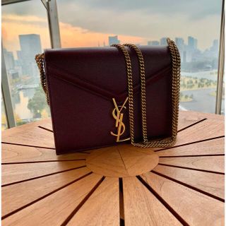 【激安】◾️YSL◾️ショルダーバック◾️カサンドラロゴゴールドプレート◾️ブラウン