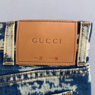 新品未使用❗️GUCCI グッチ ブリーチ加工デニムパンツ 30インチ