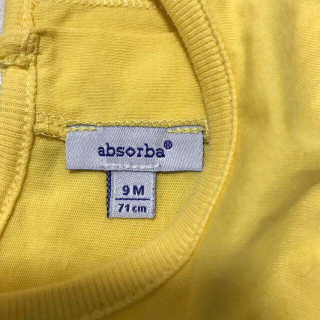 absorba Tシャツ　イエロー キッズ/ベビー/マタニティのベビー服(~85cm)(Ｔシャツ)の商品写真