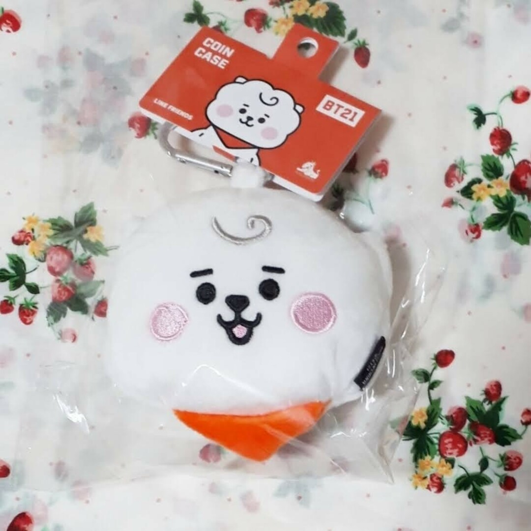 BT21 ベビー コインケース RJ ジン ぬいぐるみ キーホルダー エンタメ/ホビーのおもちゃ/ぬいぐるみ(キャラクターグッズ)の商品写真