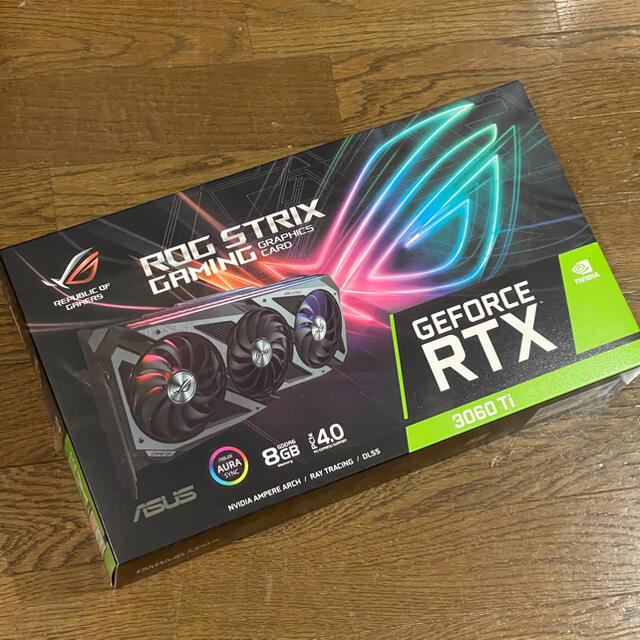 新品未開封ASUS ROG-STRIX-RTX3060TI-O8G-GAMING空冷専有スロット