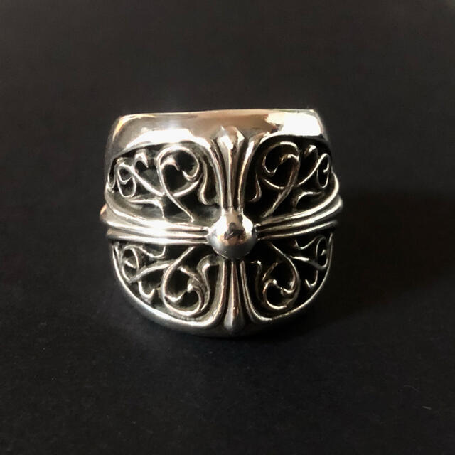 愛用 本物正規品 CHROME HEARTS クラシックオーバルクロスリング