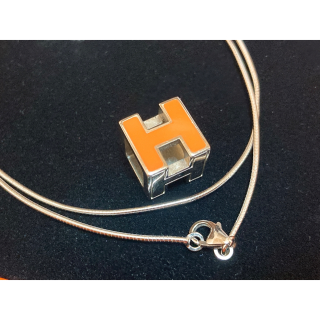 HERMES エルメス カージュドアッシュ Hキューブネックレス