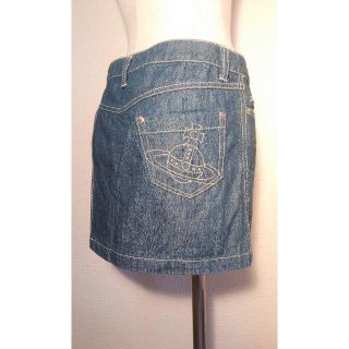 ヴィヴィアン(Vivienne Westwood) ミニスカート(ブルー・ネイビー