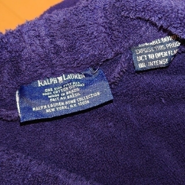 Ralph Lauren(ラルフローレン)のお値下げ▽ラルフ・ローレン★紺色バスローブ レディースのルームウェア/パジャマ(ルームウェア)の商品写真
