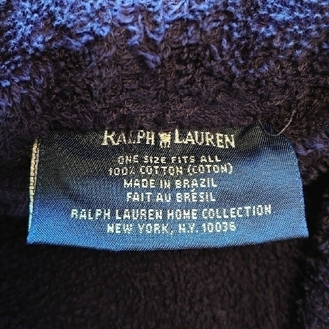 Ralph Lauren(ラルフローレン)のお値下げ▽ラルフ・ローレン★紺色バスローブ レディースのルームウェア/パジャマ(ルームウェア)の商品写真