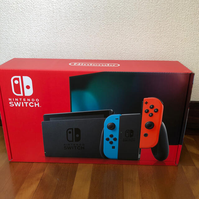 Nintendo Switch(ニンテンドースイッチ)のNintendo Switch JOY-CON(L) ネオンブルー/(R) ネオ エンタメ/ホビーのゲームソフト/ゲーム機本体(家庭用ゲーム機本体)の商品写真