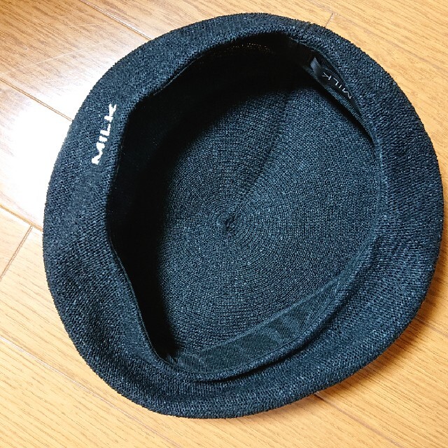 ⚠これ以上値下げしません⚠MILK☆Summerベレー帽 黒 【⚠️最終値下げ】ベレー帽