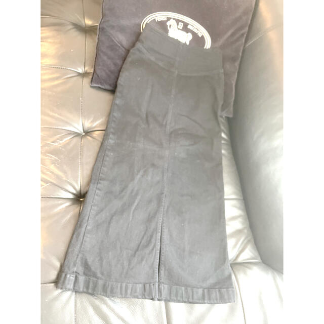 moussy(マウジー)のブラックタイトロングスカート レディースのスカート(ロングスカート)の商品写真