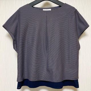 ユナイテッドアローズグリーンレーベルリラクシング(UNITED ARROWS green label relaxing)のグリーンレーベルリラクシング　ボーダー柄ティアードブラウス(シャツ/ブラウス(半袖/袖なし))