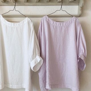 ネストローブ(nest Robe)のネストローブ ⭐︎リネンバルーンスリーブブラウス　美品(シャツ/ブラウス(半袖/袖なし))