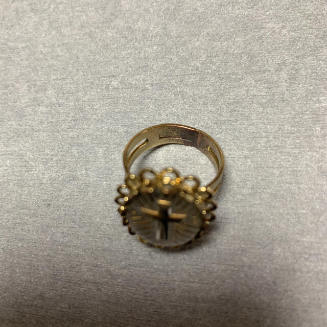 vintage gold plated 十字架　キリスト　リング　12号 メンズのアクセサリー(リング(指輪))の商品写真