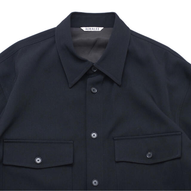 19aw AURALEE WOOL MAX GABARDINE SHIRTS 3