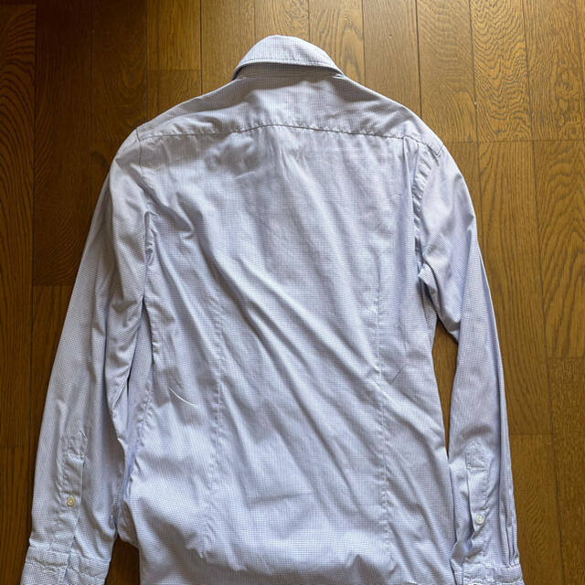 BARBA(バルバ)のバルバ　白　ブルードット　シャツ38 メンズのトップス(シャツ)の商品写真