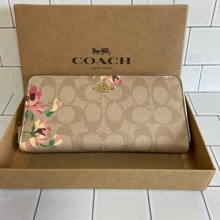 コーチ(COACH)の新品　COACH コーチ 花柄　長財布　フラワー　母の日(財布)