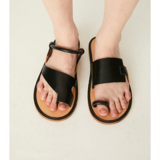 nagonstans アシンメトリーFlat Sandals