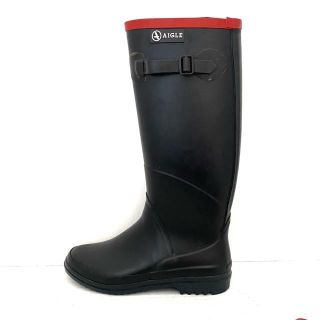 エーグル(AIGLE) レインブーツ/長靴(レディース)（レッド/赤色系）の