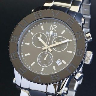 ヴェルサーチ(VERSACE)の【新品即納】ヴェルサス ヴェルサーチ 高級 メンズ腕時計 42mm クロノ 防水(腕時計(アナログ))