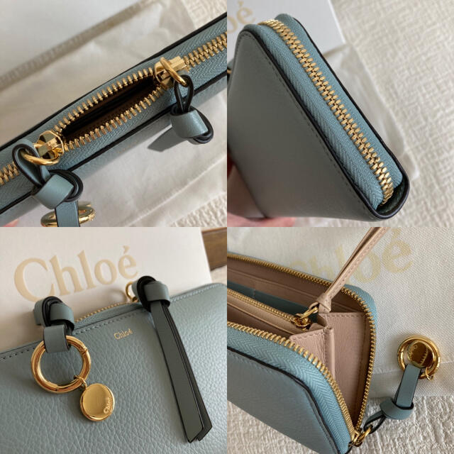 Chloe(クロエ)の美品　クロエ　アルファベット　長財布　ブルー レディースのファッション小物(財布)の商品写真