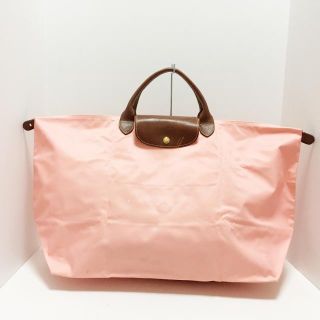 ロンシャン(LONGCHAMP)のロンシャン - ベージュ×ダークブラウン(ボストンバッグ)