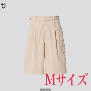 ユニクロ(UNIQLO)のUNIQLO＋J ワイドフィットカーゴハーフパンツ　Mサイズ(ショートパンツ)