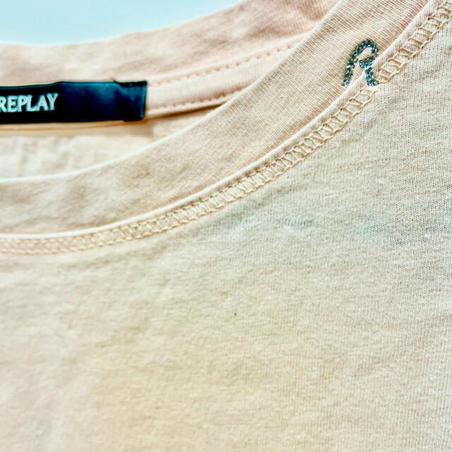 Replay(リプレイ)の⭐︎REPLAY Tシャツ　カットソー　サーモンピンク⭐︎ メンズのトップス(Tシャツ/カットソー(半袖/袖なし))の商品写真