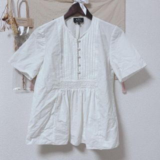 アーペーセー(A.P.C)のAPC  半袖コットンブラウス(シャツ/ブラウス(半袖/袖なし))