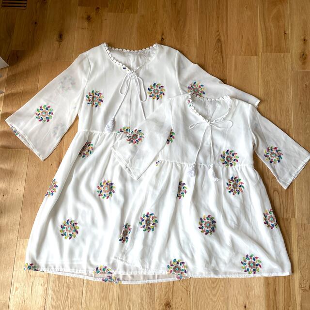 チュニック親子コーデセット キッズ/ベビー/マタニティのキッズ服女の子用(90cm~)(ワンピース)の商品写真