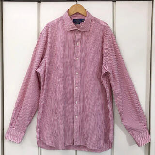 ポロラルフローレン(POLO RALPH LAUREN)の美品！POLO RALPH LAUREN ストライプ シャツ(16 1/2)(シャツ)