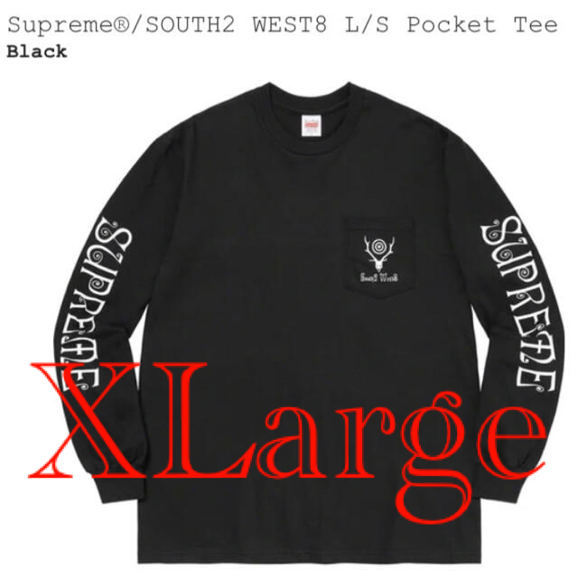 Supreme SOUTH2 WEST8 L/S Pocket Tee XL