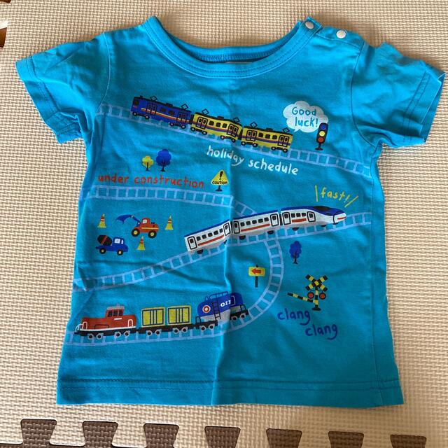 motherways(マザウェイズ)のTシャツ 90 2枚セット 電車 新幹線 男児 キッズ/ベビー/マタニティのキッズ服男の子用(90cm~)(Tシャツ/カットソー)の商品写真