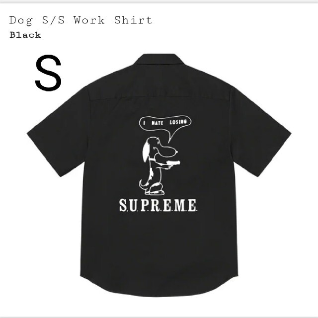 シャツSupreme Dog S/S Work Shirt Black Sサイズ