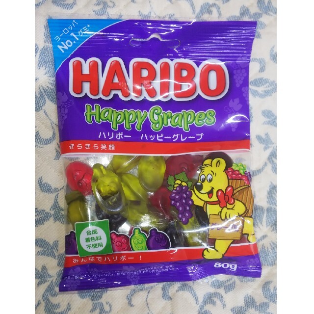 HARIBO グミ ハリボー ハッピーグレープ 食品/飲料/酒の食品(菓子/デザート)の商品写真