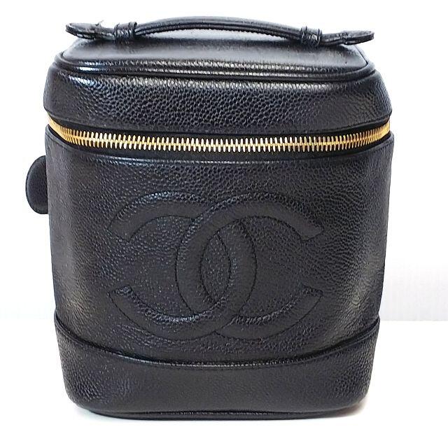 CHANEL バニティ キャビアスキン ポーチ・バニティ 正規品 美品