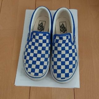 ヴァンズ(VANS)のVANS スリッポン チェッカー24サイズ (スニーカー)