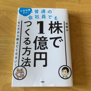 お金知識ゼロ！普通の会社員でも株で１億円つくる方法をイチから教えてください！(ビジネス/経済)