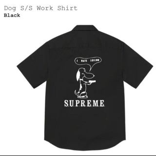 シュプリーム(Supreme)のSupreme Dog S/S Work Shirt 黒 s(シャツ)