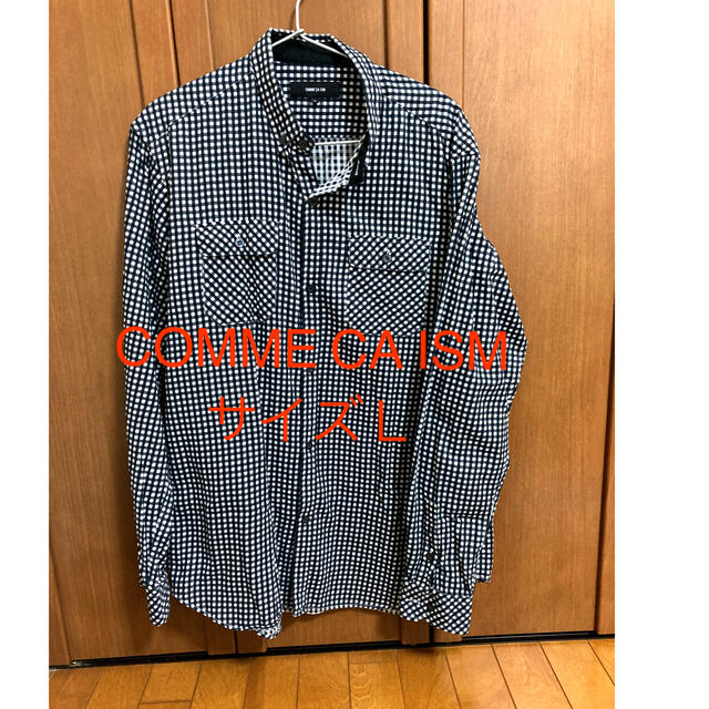 COMME CA ISM(コムサイズム)のコムサイズム　長袖シャツ　Ｌサイズ メンズのトップス(シャツ)の商品写真