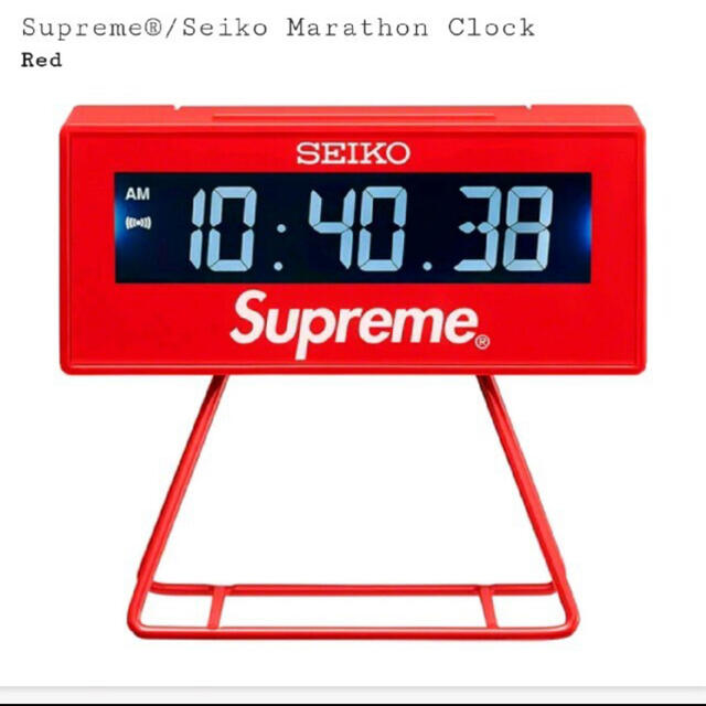 Supreme(シュプリーム)のSupreme Seiko Marathon Clock インテリア/住まい/日用品のインテリア小物(置時計)の商品写真