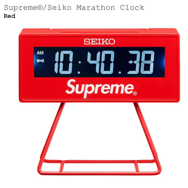 新品未開封カラーSupreme Seiko Marathon Clock シュプリーム セイコー