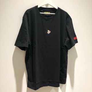 GUESS × MICKEY Lサイズ BLACK フロントLOGO　新品未使用