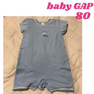 ベビーギャップ(babyGAP)のbaby GAP 半袖ロンパース 80(ロンパース)