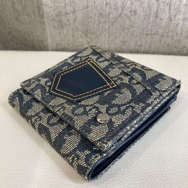 Dior クリスチャン ディオール トロッター柄 二つ折り財布 小銭入れ有り Dior クリスチャン ディオール トロッター柄 二つ折り財布 小銭入れ有り