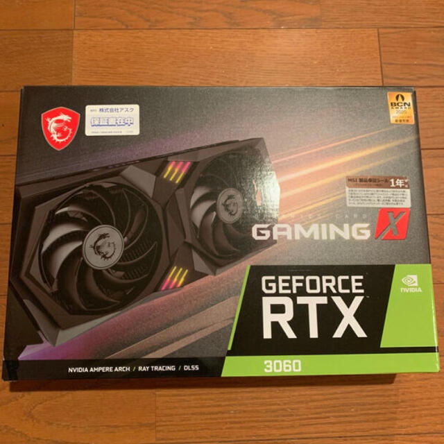 新品未開封 MSI RTX 3060 GAMING X 12G