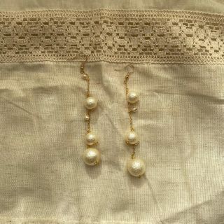 アメリヴィンテージ(Ameri VINTAGE)のcotton perl chain earring.pierce(イヤリング)