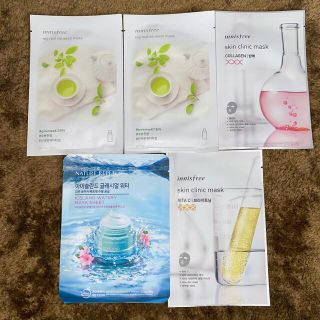 イニスフリー(Innisfree)のイニスフリー／ネイチャーリパブリック パック5点セット(パック/フェイスマスク)