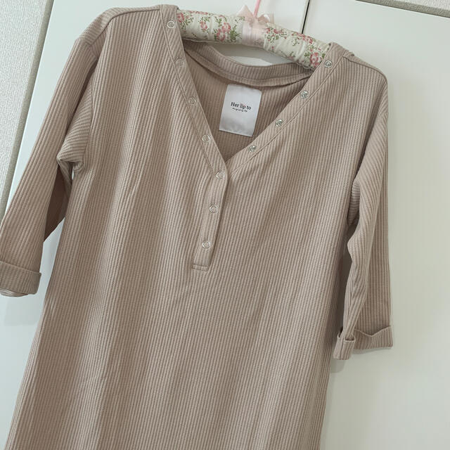 gelato pique(ジェラートピケ)のherlipto V-neck Thermal Midi Dress レディースのルームウェア/パジャマ(ルームウェア)の商品写真