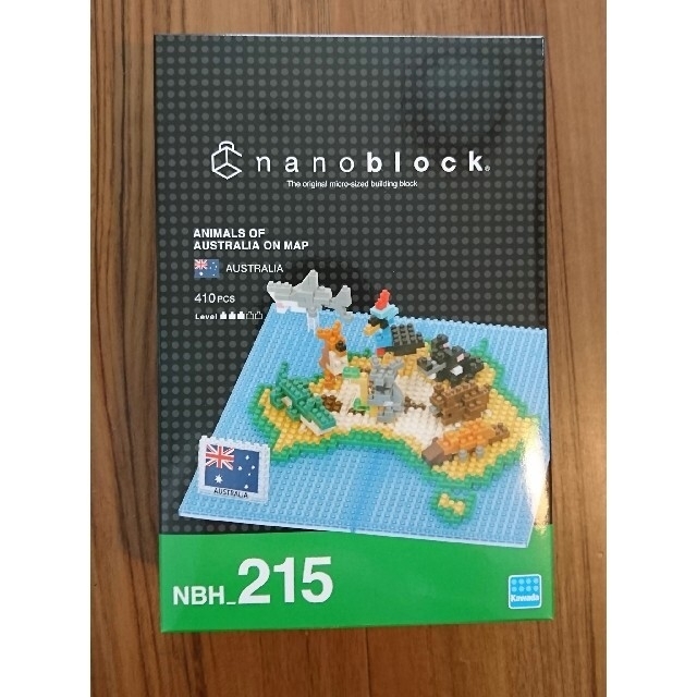 Kawada(カワダ)のナノブロック nanoblock オーストラリアの地図 MAP NBH-215 キッズ/ベビー/マタニティのおもちゃ(積み木/ブロック)の商品写真